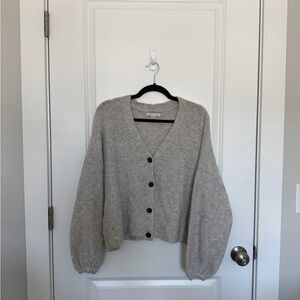 American Eagle Balloon Sleeve Cardigan Sweater